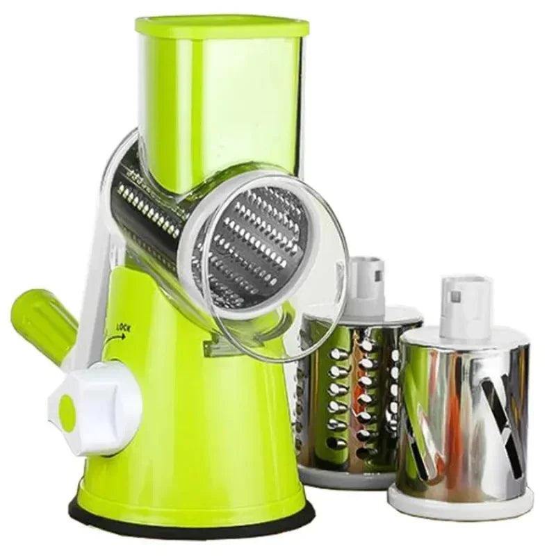 Vegetable Cutter & Slicer with Drums