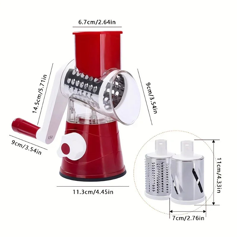 Vegetable Cutter & Slicer with Drums
