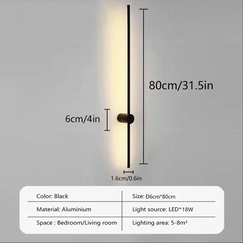 RGB LED Modern Wall Sconce