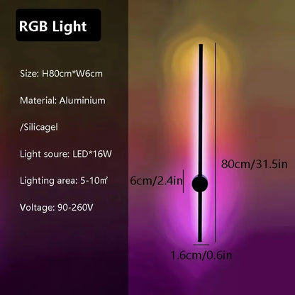 RGB LED Modern Wall Sconce